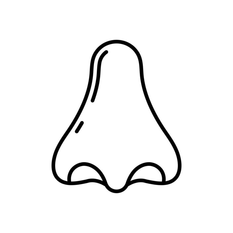 nariz icono en vector. ilustración vector