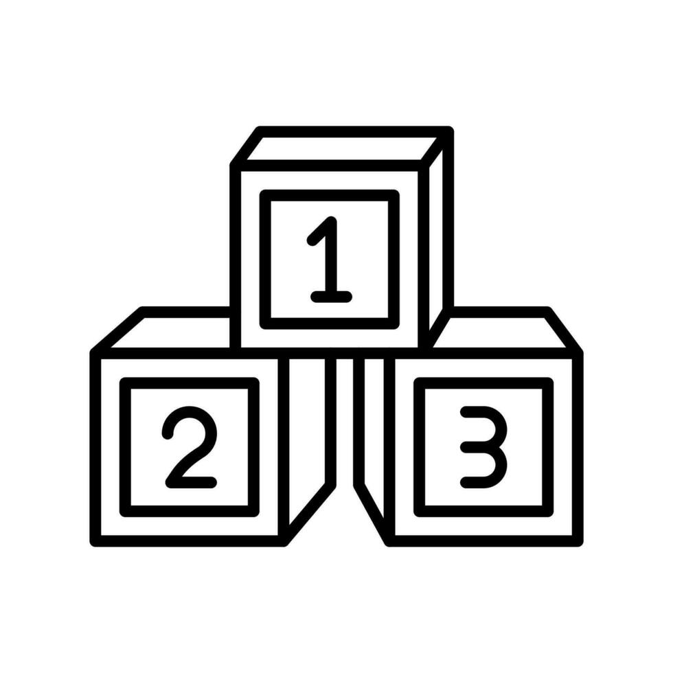 Kids Blocks icon in vector. Illustration vector