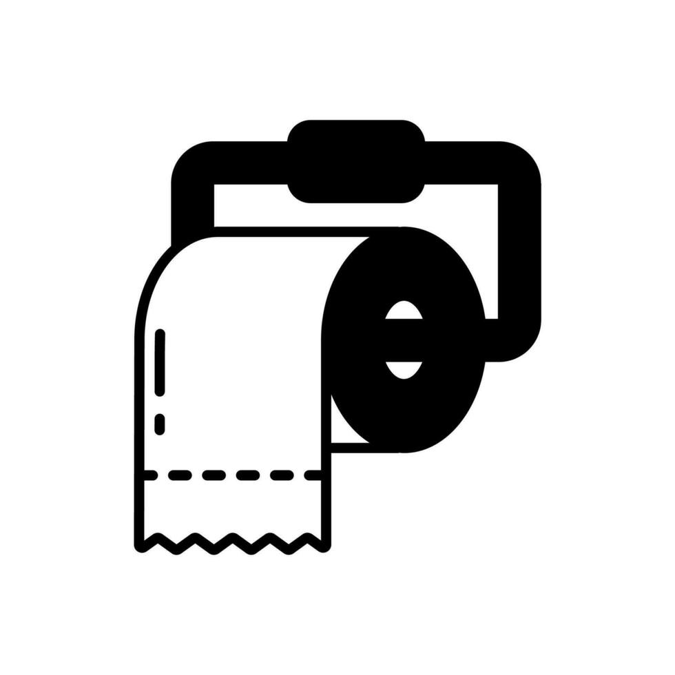 Toilet Paper icon in vector. Illustration vector
