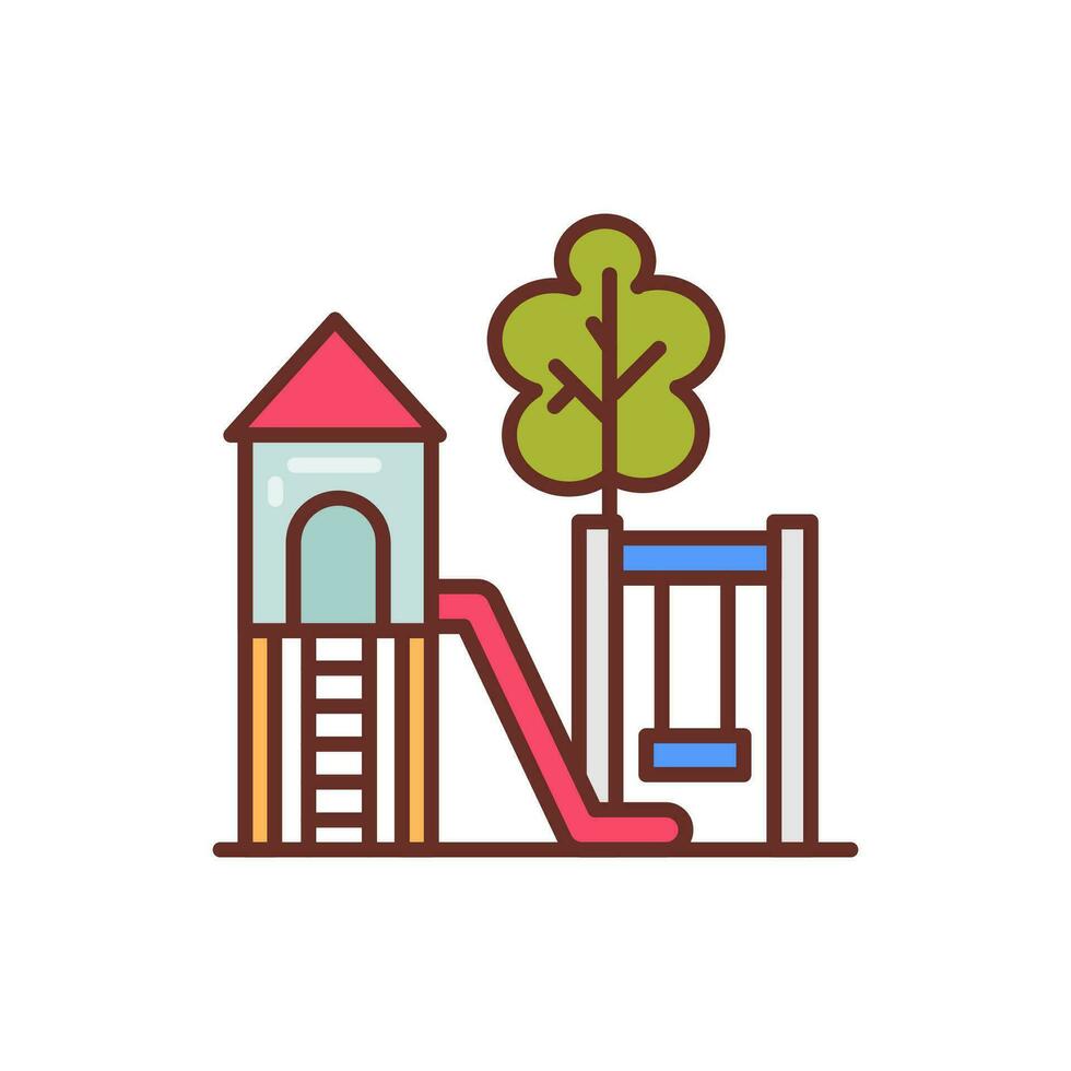 Play Ground icon in vector. Illustration vector