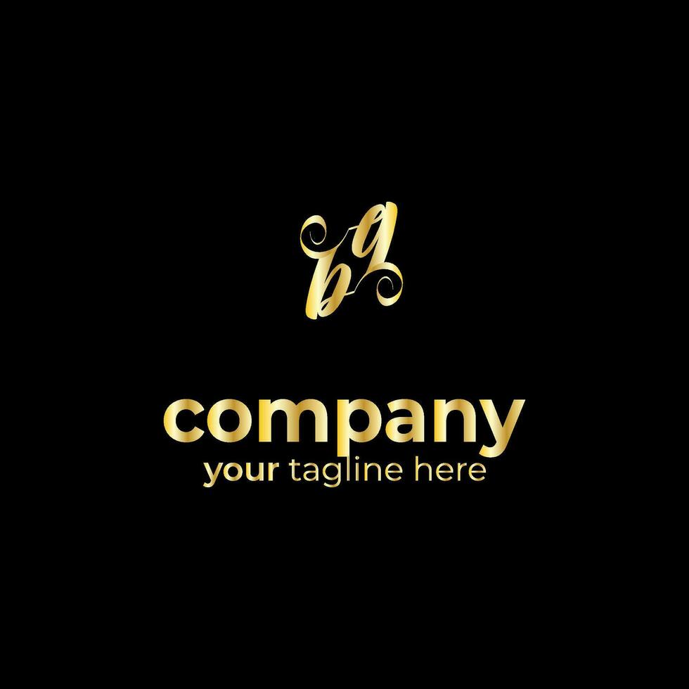 Inisial Letter BQ logo Design vector