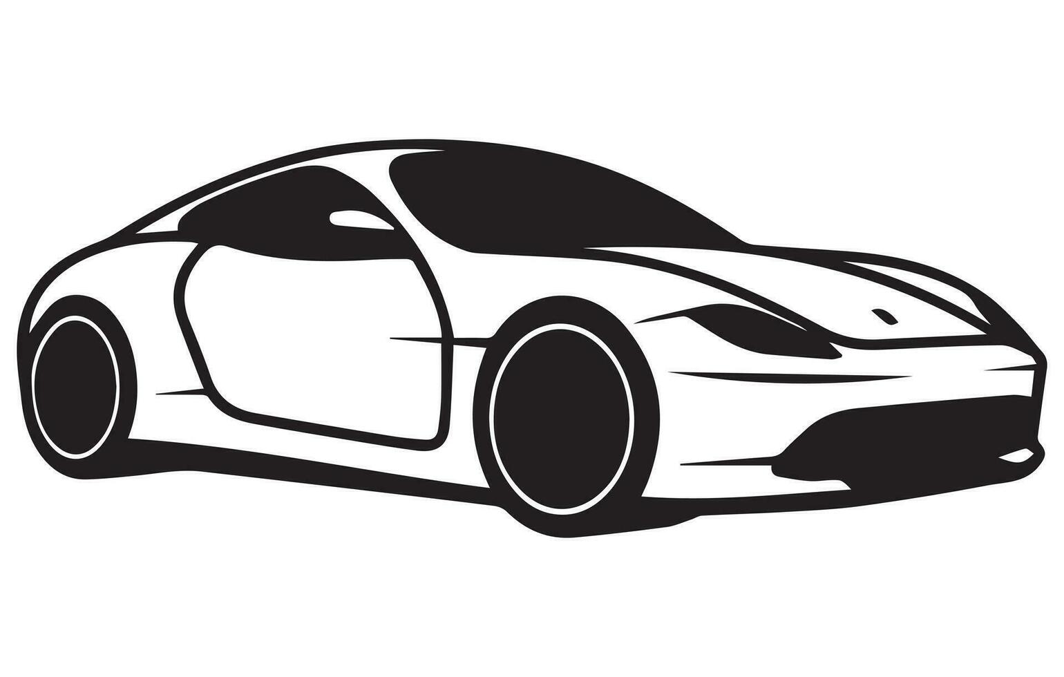 Electric vehicle car Vector icon Outline, Car vector outline drawing