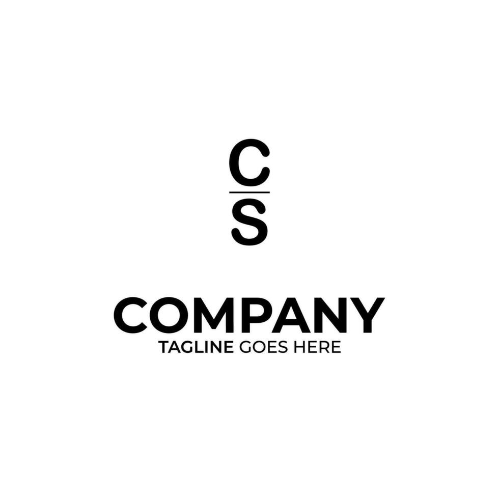 CS Letter Logo Design vector