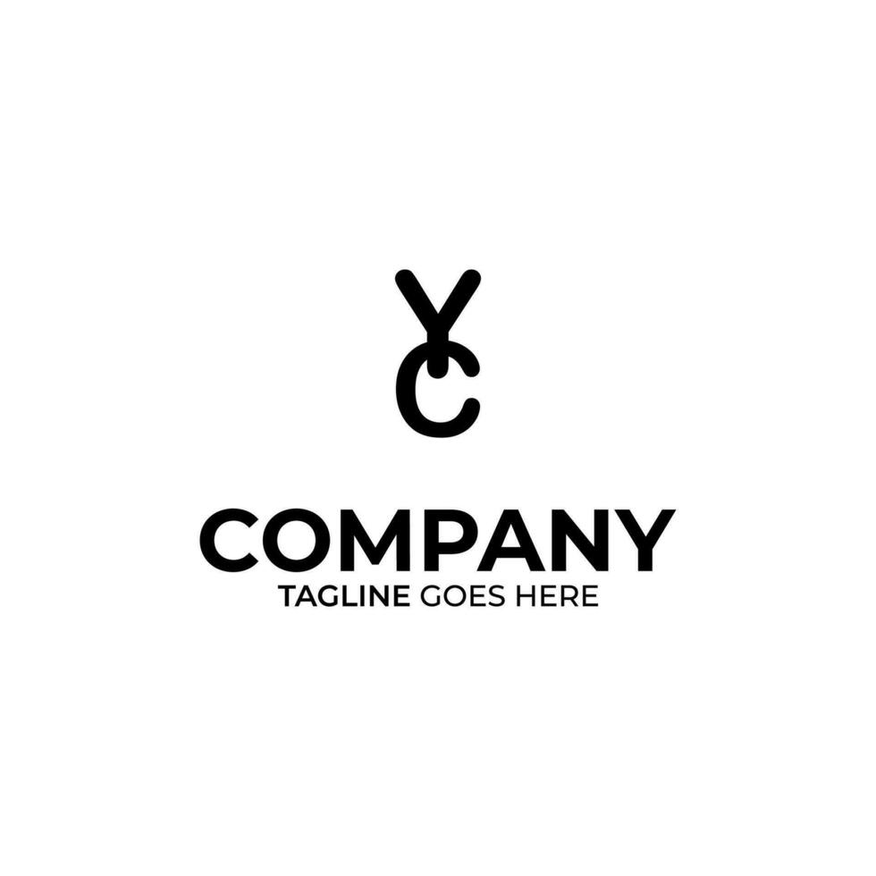 cy letra logo diseño vector
