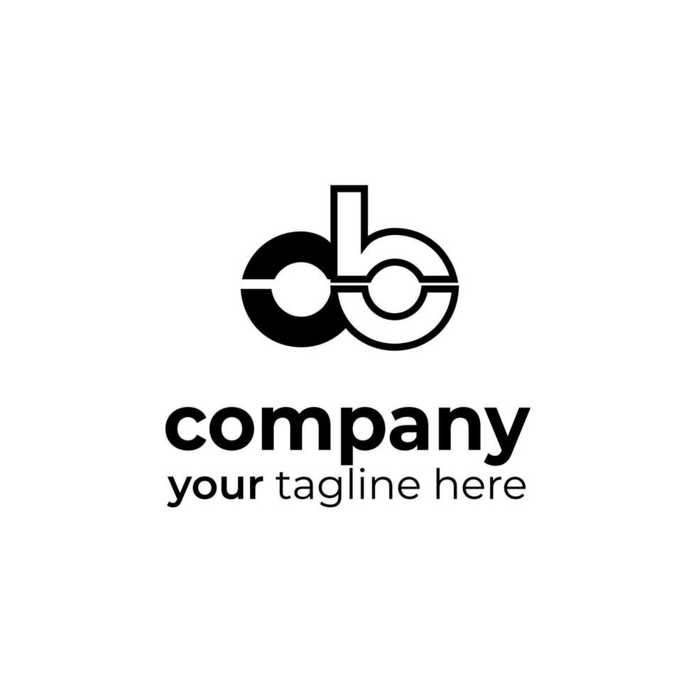 DB Letter Logo Design vector
