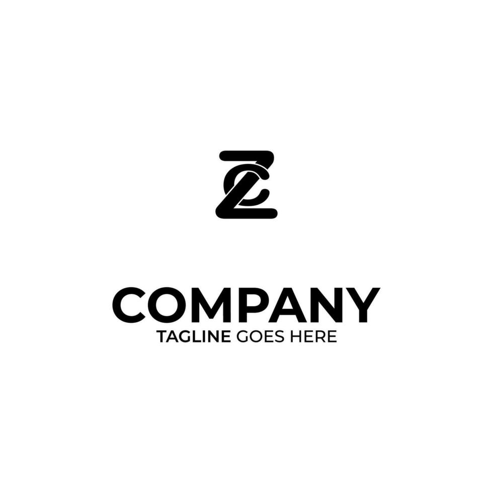 Inisial Letter CZ logo Design vector