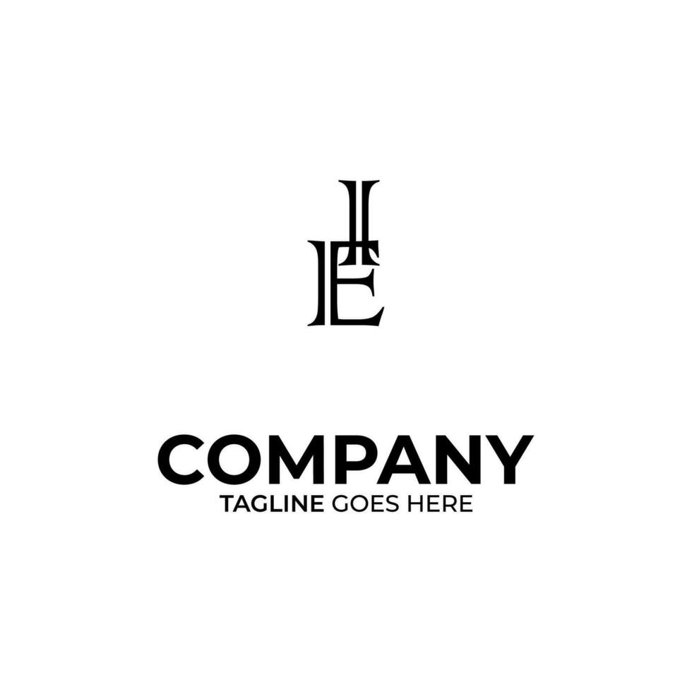 EI Letter Logo Design vector