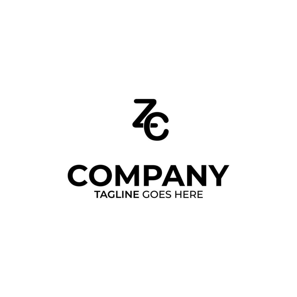 CZ Letter Logo Design vector