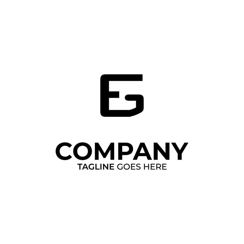 EG Letter Logo Design vector