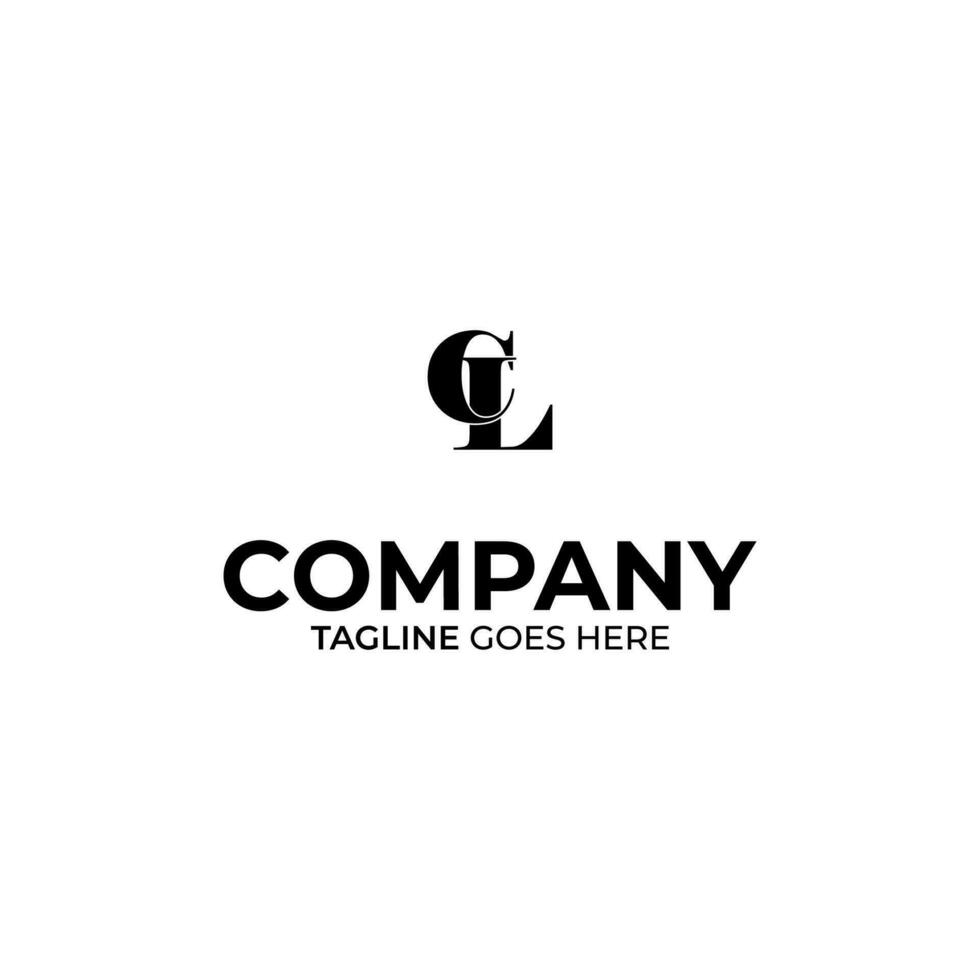 CL Letter Logo Design vector