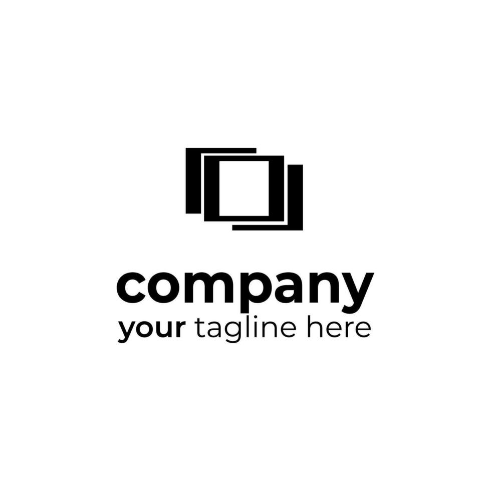 Rectangle Logo Design vector