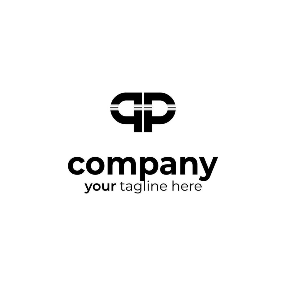 PP Letter Logo Design vector