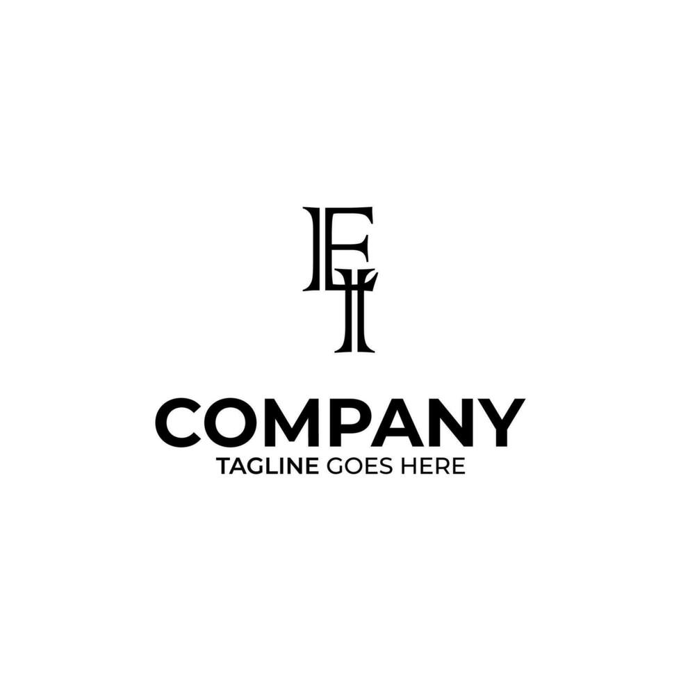 EI Letter Logo Design vector