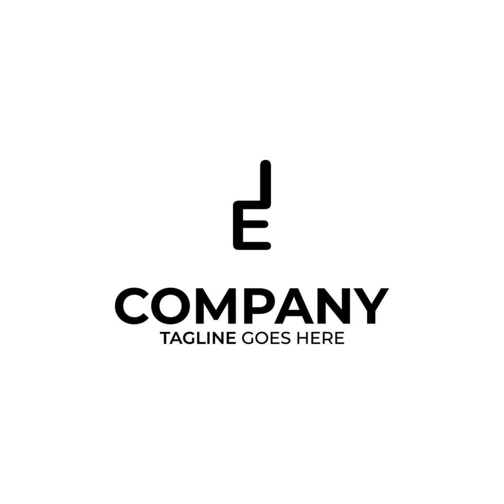 EI Letter Logo Design vector