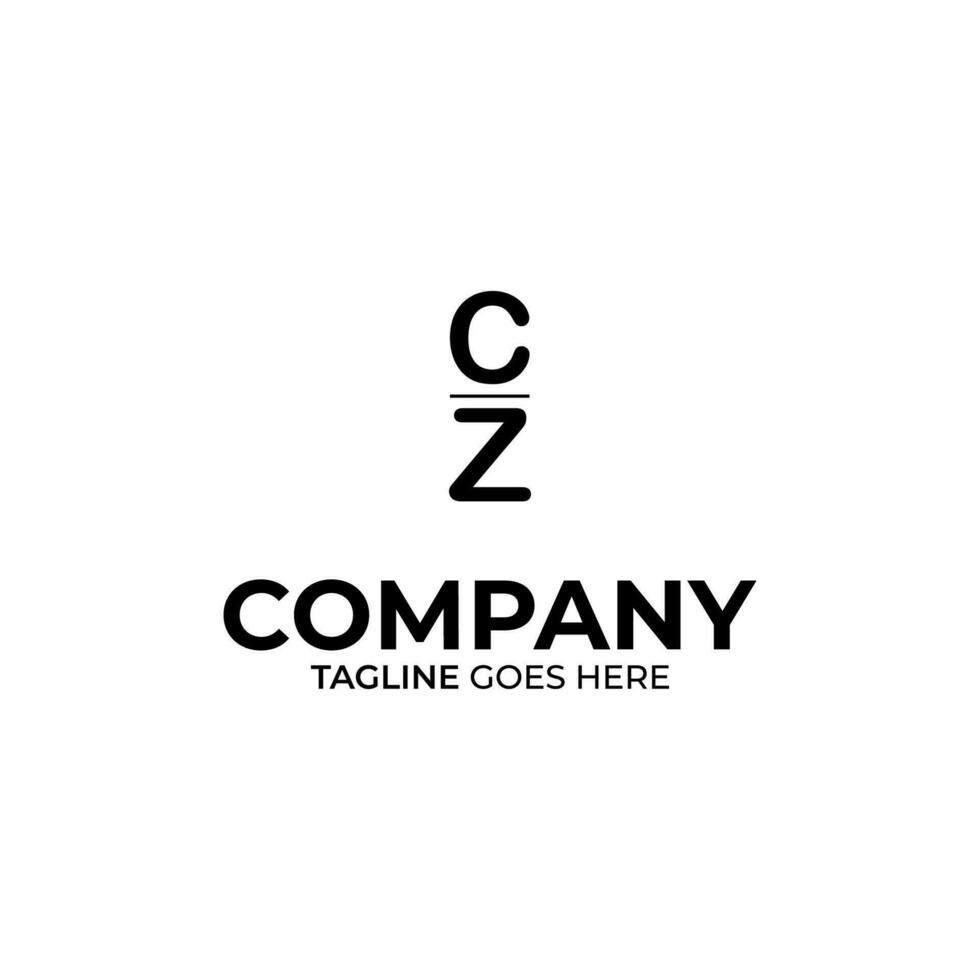 CZ Letter Logo Design vector