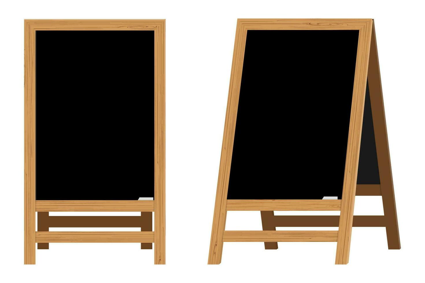 Set of Menu Black Boards.Vector illustration. vector