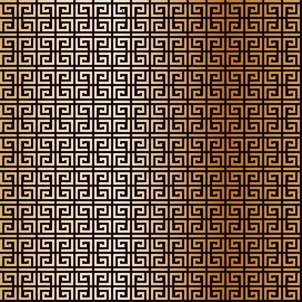 Exquisite minimalistic golden geometric art deco illustration. Greek or Roman abstract seamless pattern. Elegant vintage vector background. For wallpaper, printing on fabric, wrapping