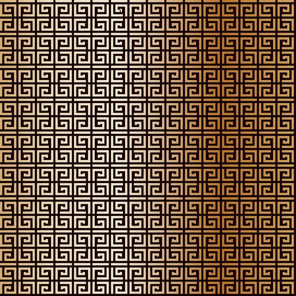 Exquisite minimalistic golden geometric art deco illustration. Greek or Roman abstract seamless pattern. Elegant vintage vector background. For wallpaper, printing on fabric, wrapping