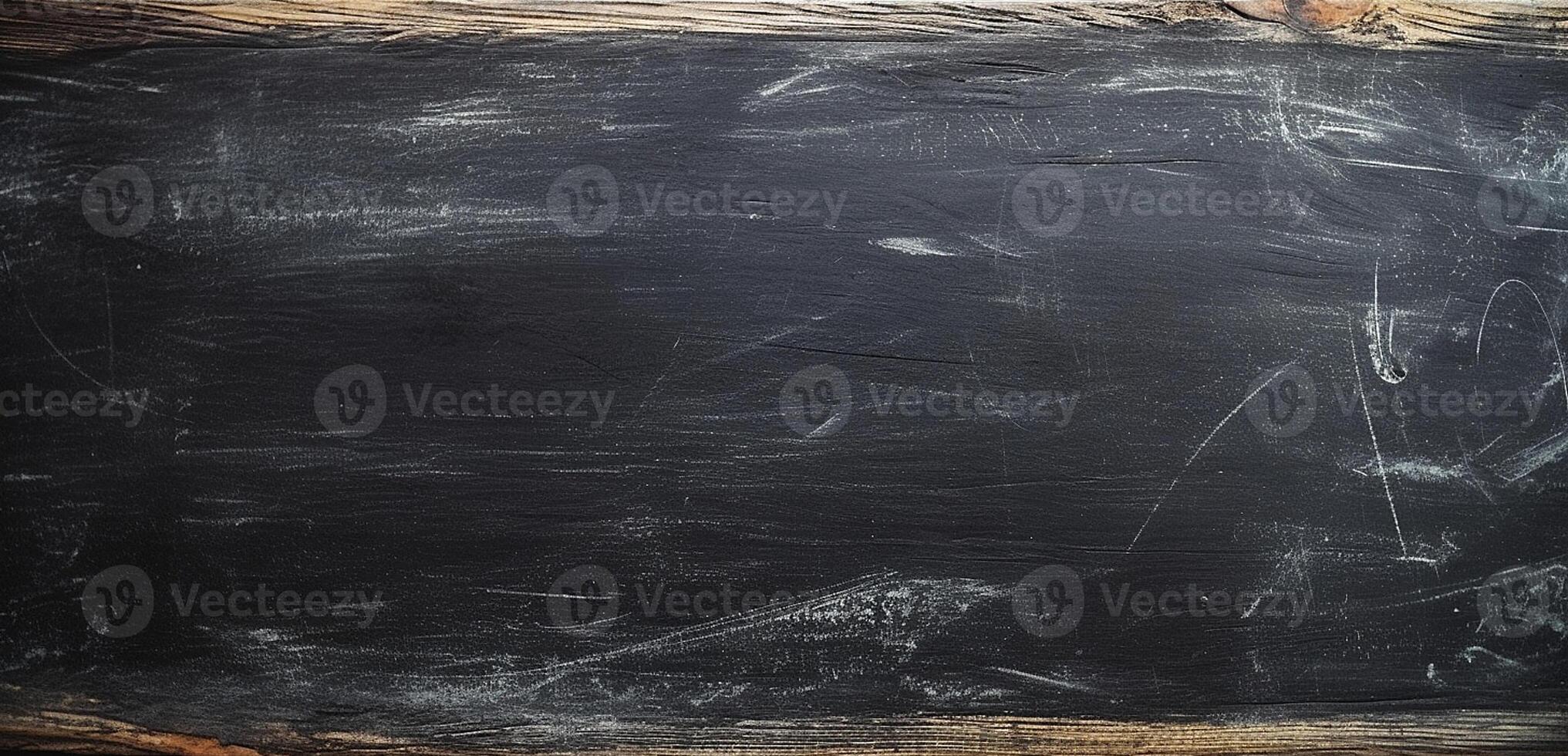 Explore the Beauty of Contrast - Chalk Stained Blackboard on Blackboard Background. Generative AI, photo