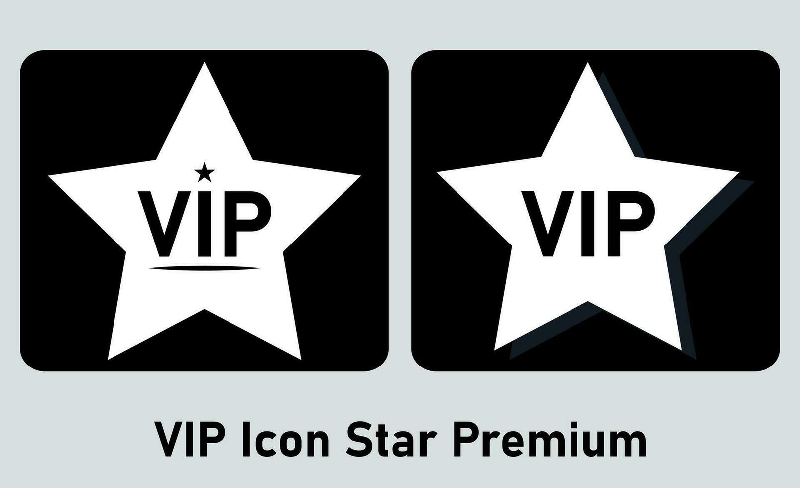 VIP icono, VIP icono estrella prima vector ilustración en aislado blanco antecedentes.