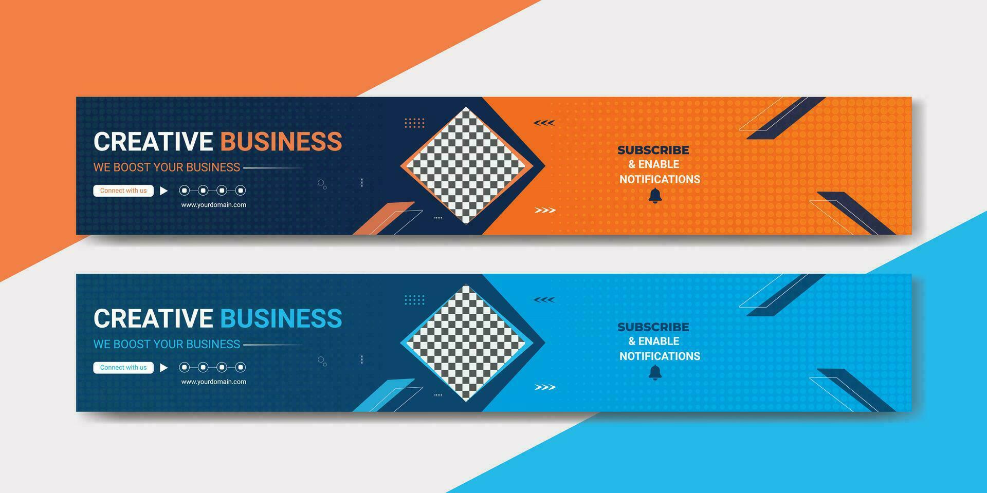 Corporate business and digital marketing social media banner design vector