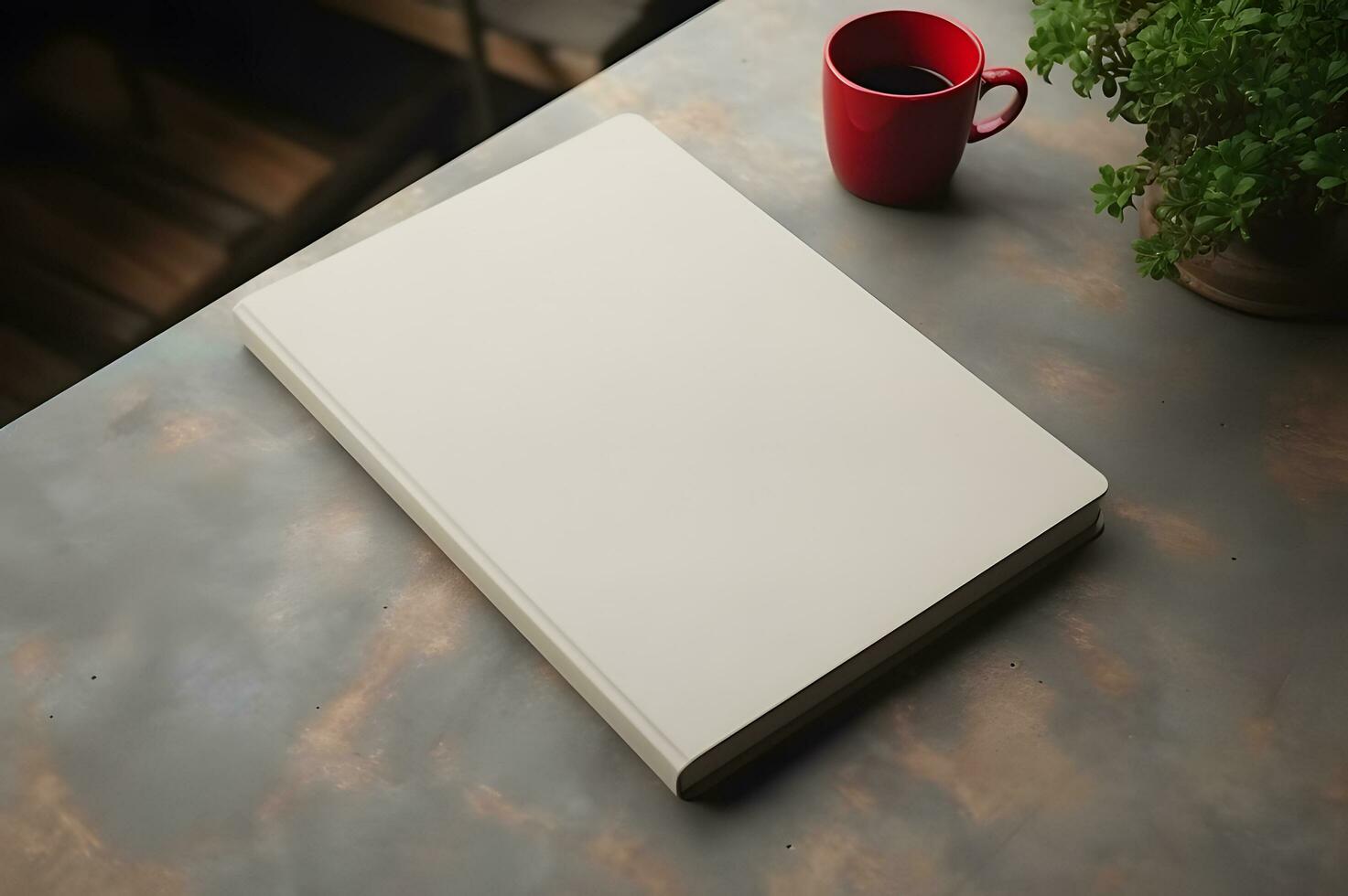 Blank cover book for mockup photo