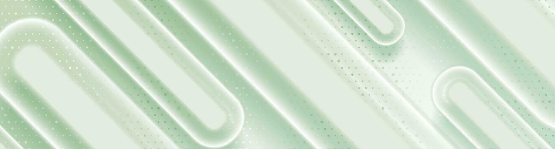 Light green geometric abstract tech background vector