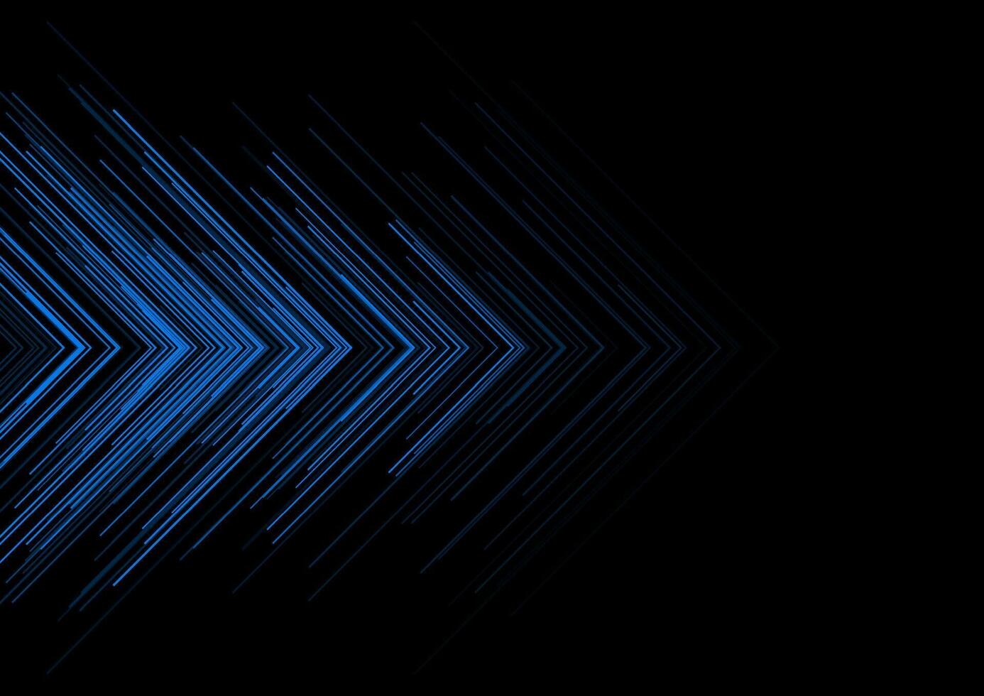 Blue minimal arrows abstract futuristic tech background vector