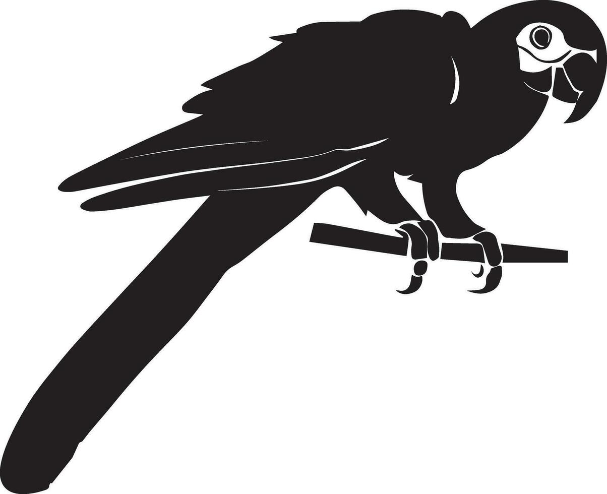 Parrot vector silhouette illustration