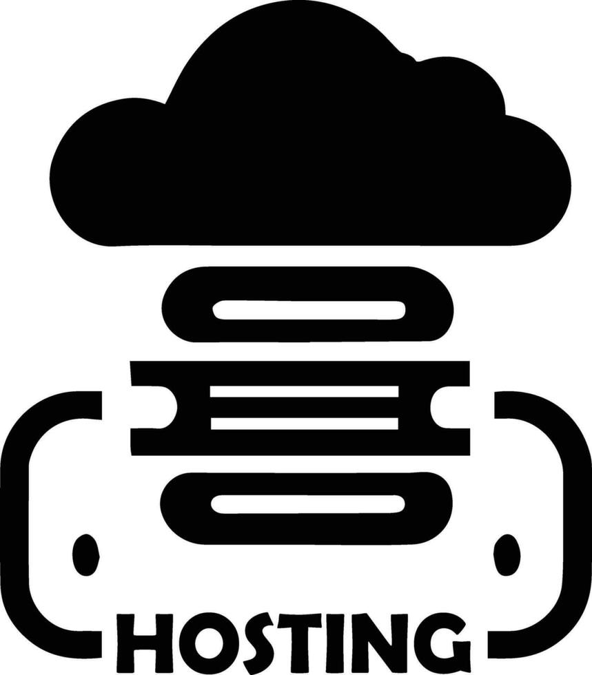 Hosting Logo vector Illustration, Hosting Vector Illustration