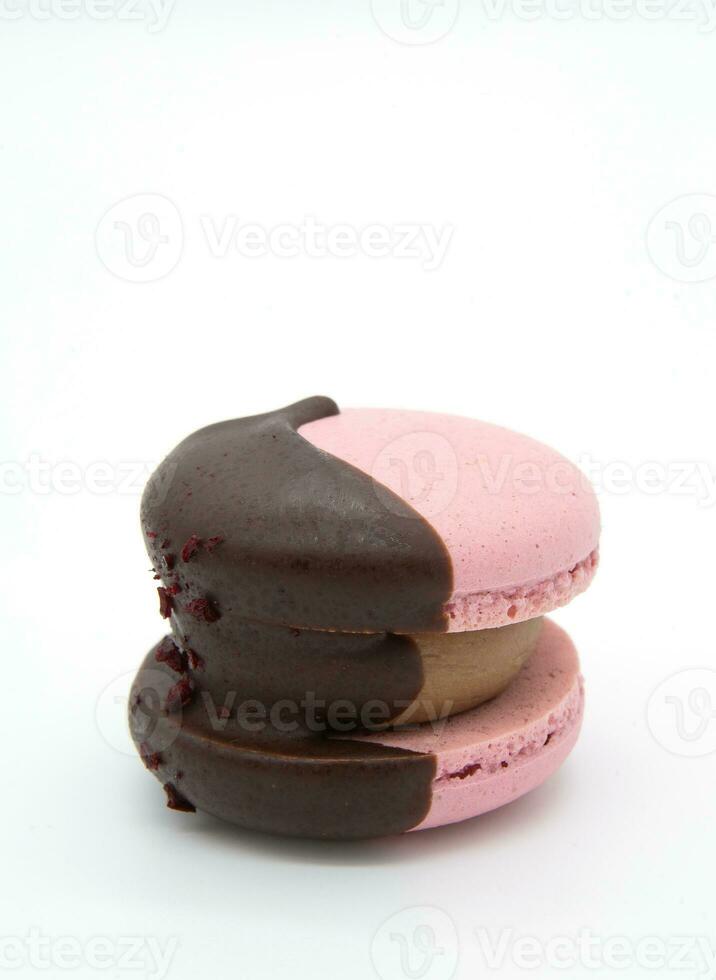 Macaroon on a light background. photo