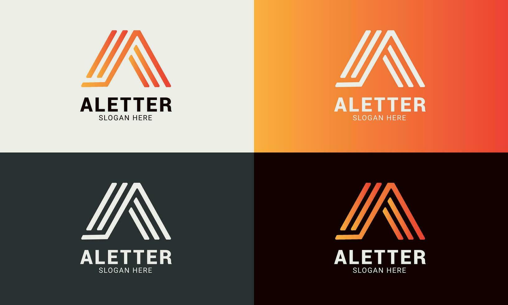 creativo moderno letra logo vector