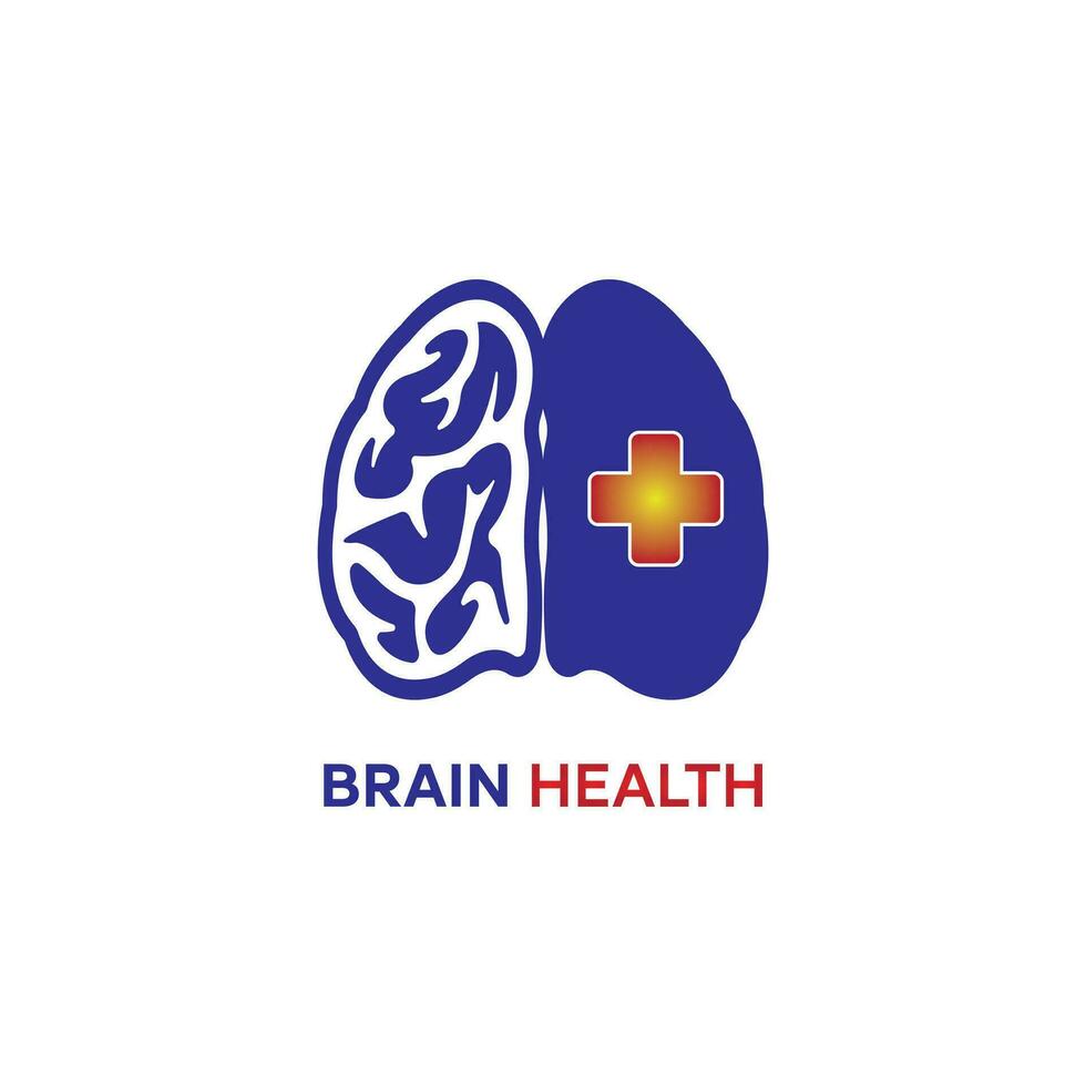 brain health logo vector