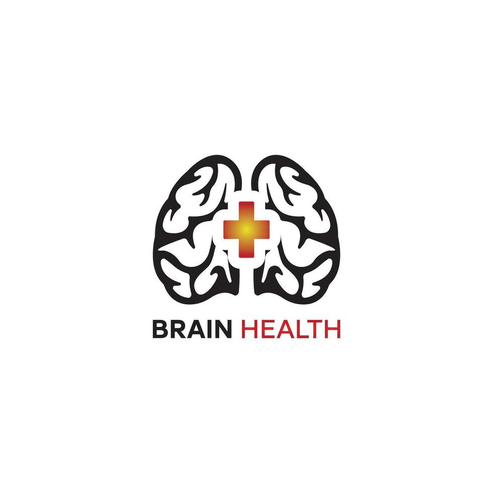 brain health logo vector