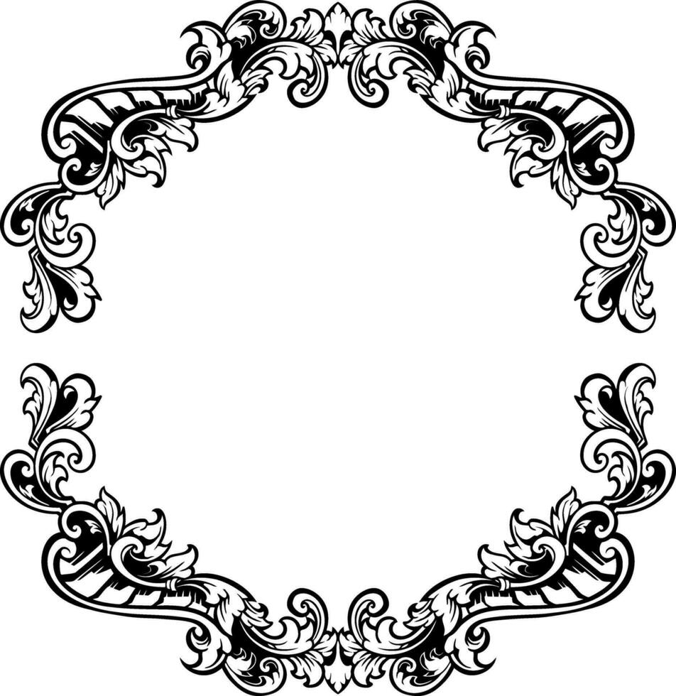 Luxury Frame Ornament Wedding Decoration vector