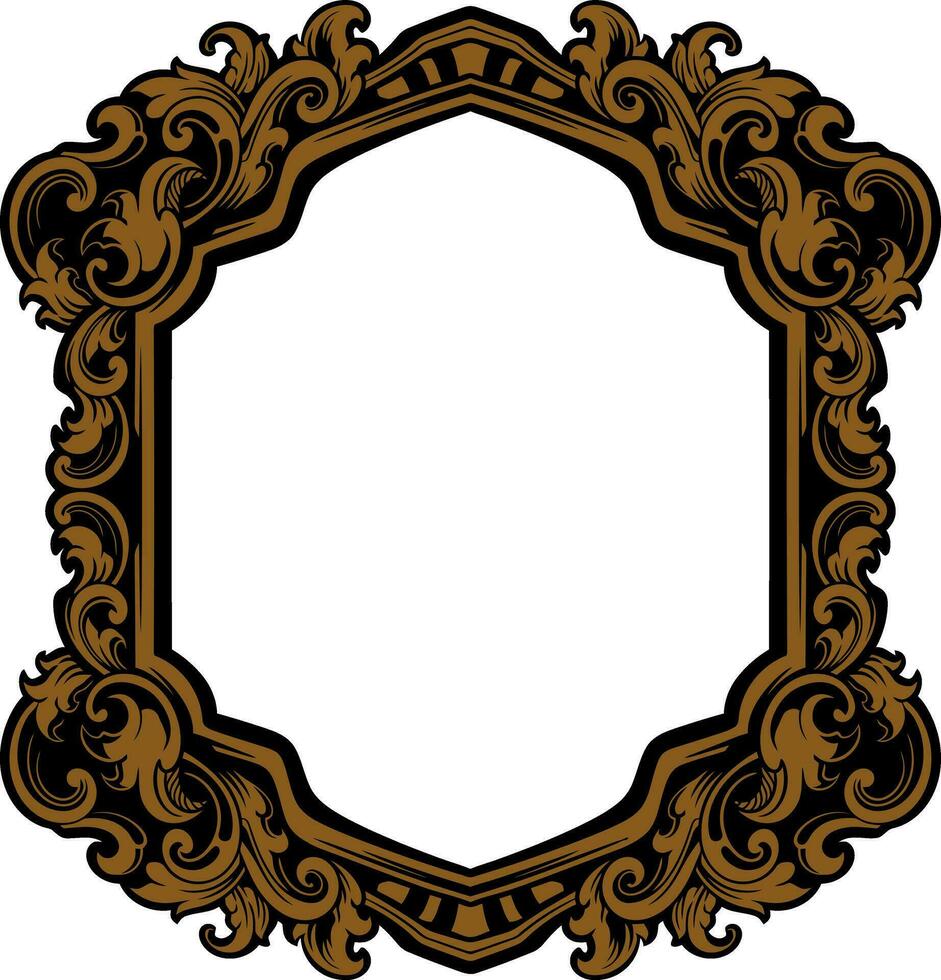 Luxury Frame Ornament Wedding Decoration vector