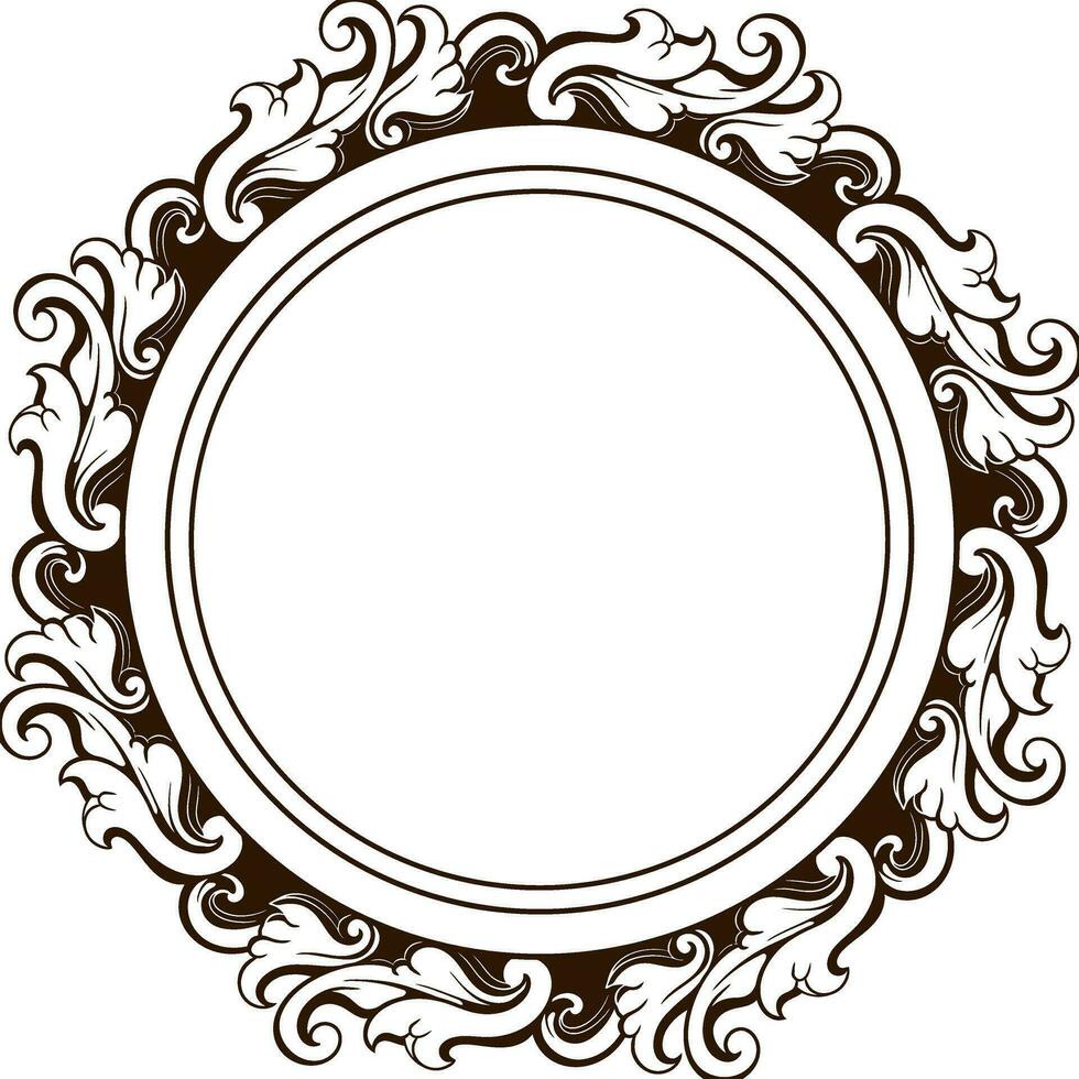 Luxury Frame Ornament Wedding Decoration vector