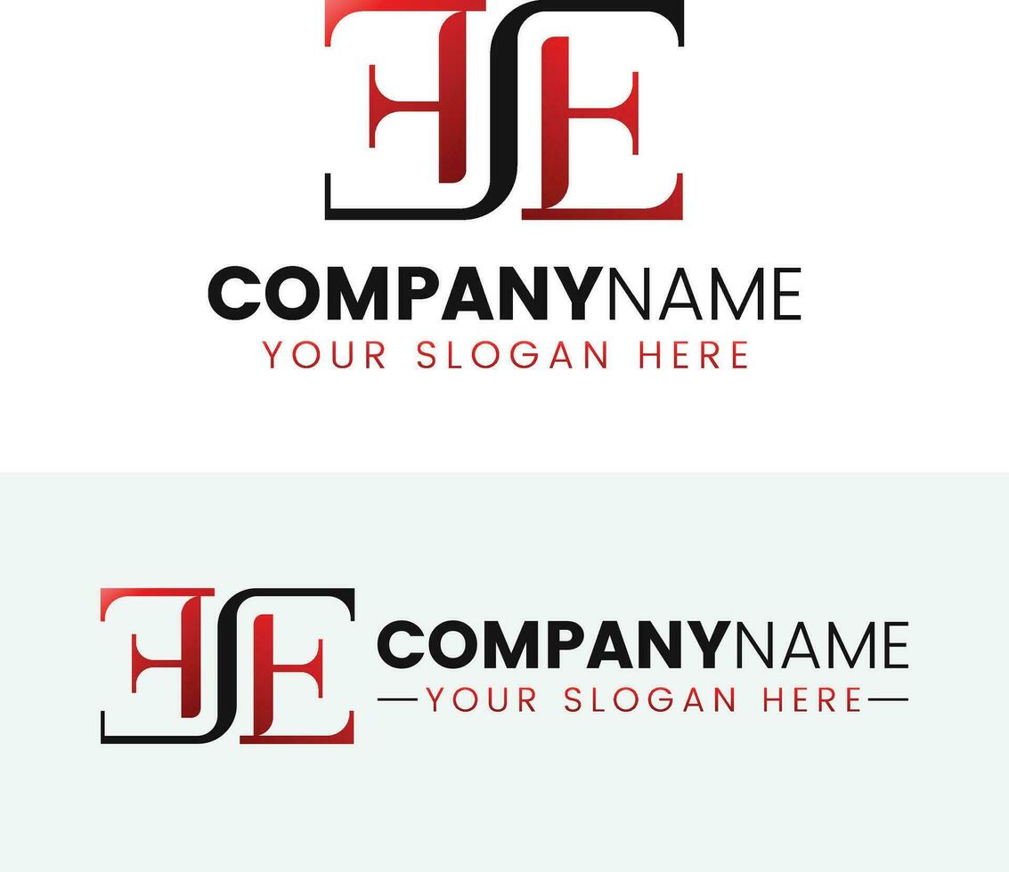 Creative monogram letter ese logo design vector