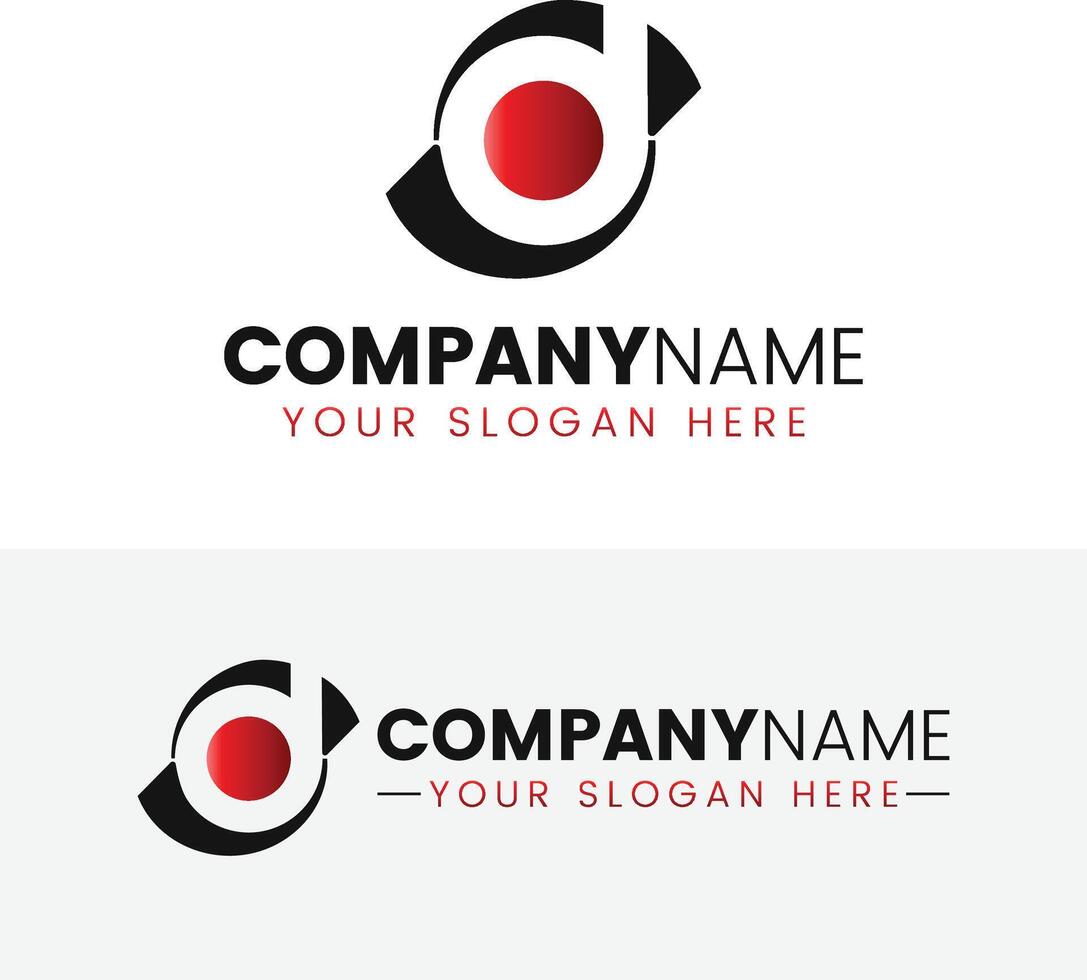 Creative d letter logo design vector