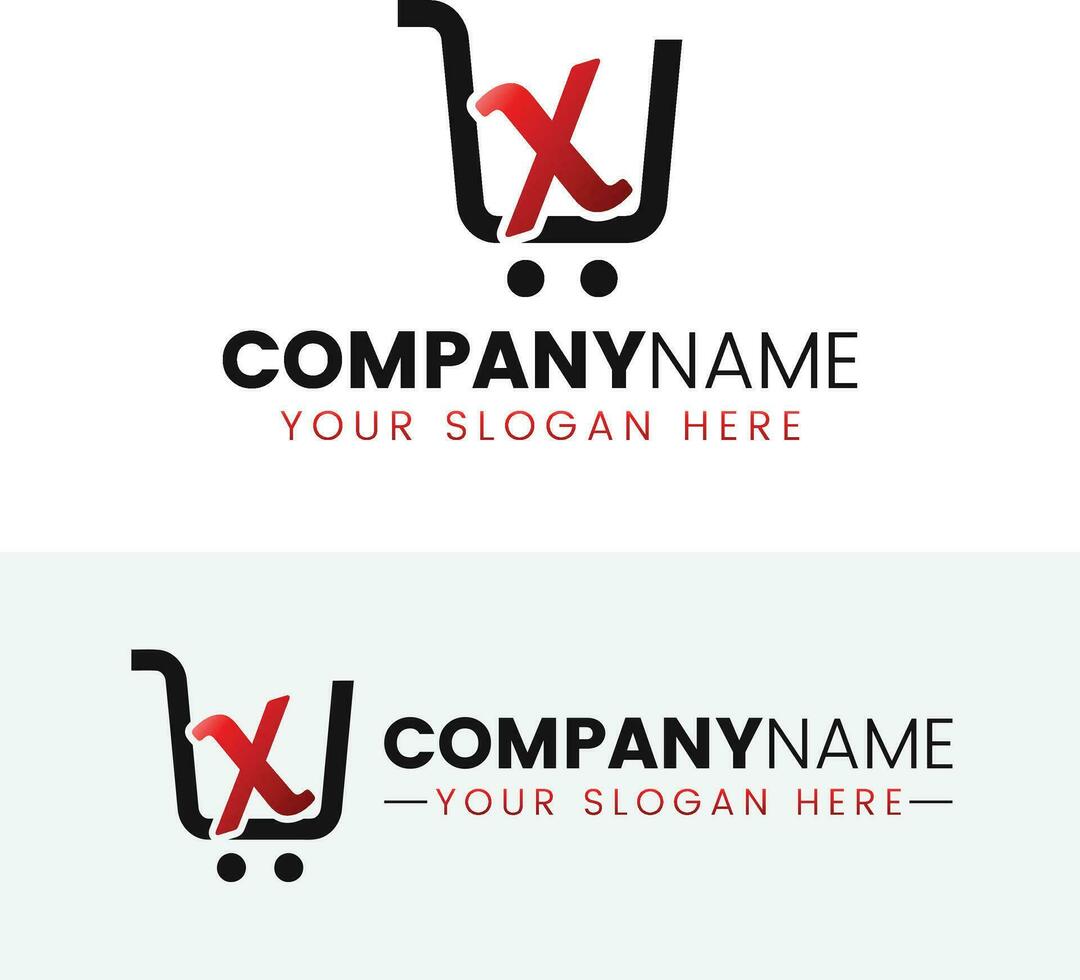 Trolley shop and letter y logo vector