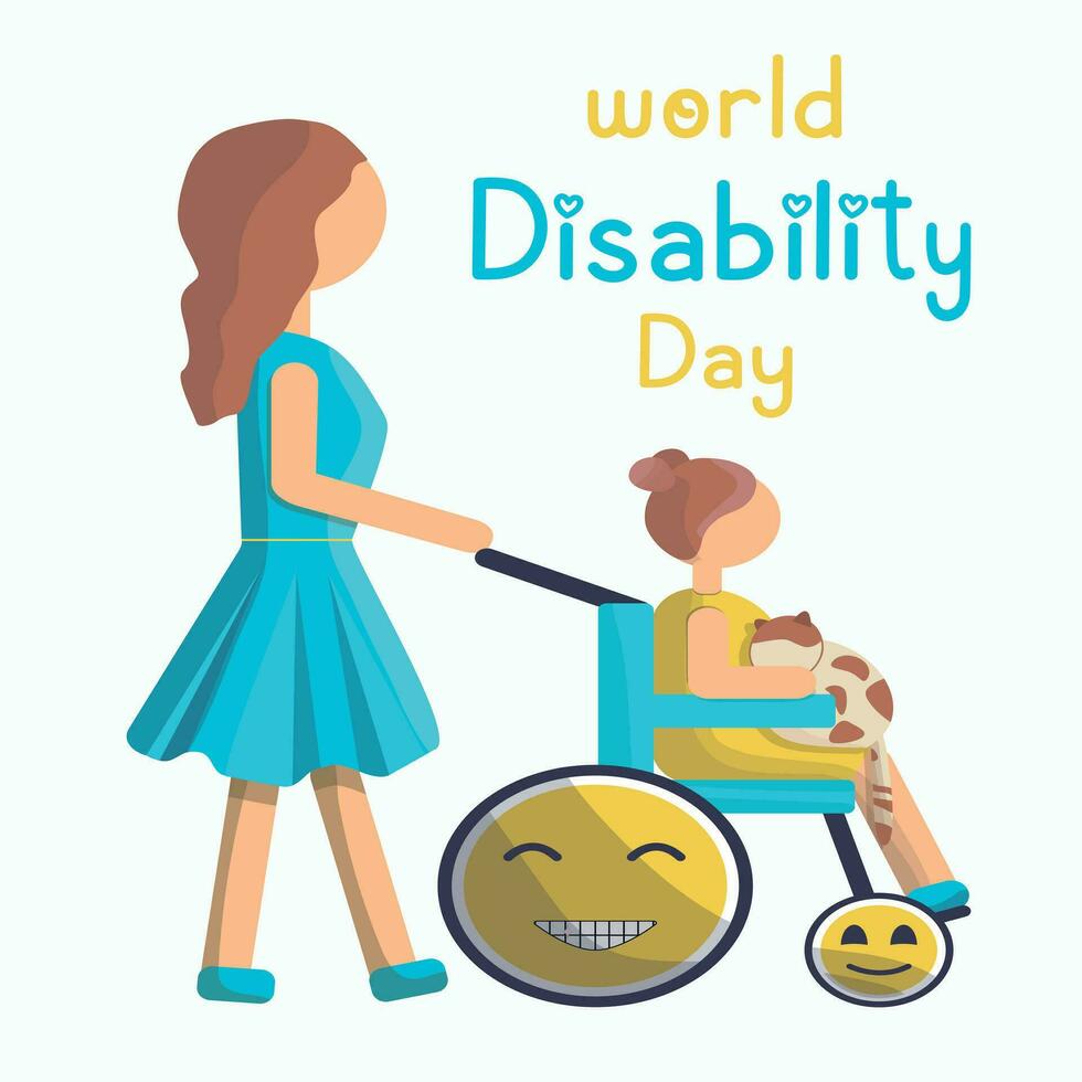 Disabled Children. A wheelchair. Children with injuries. People with disabilities. vector