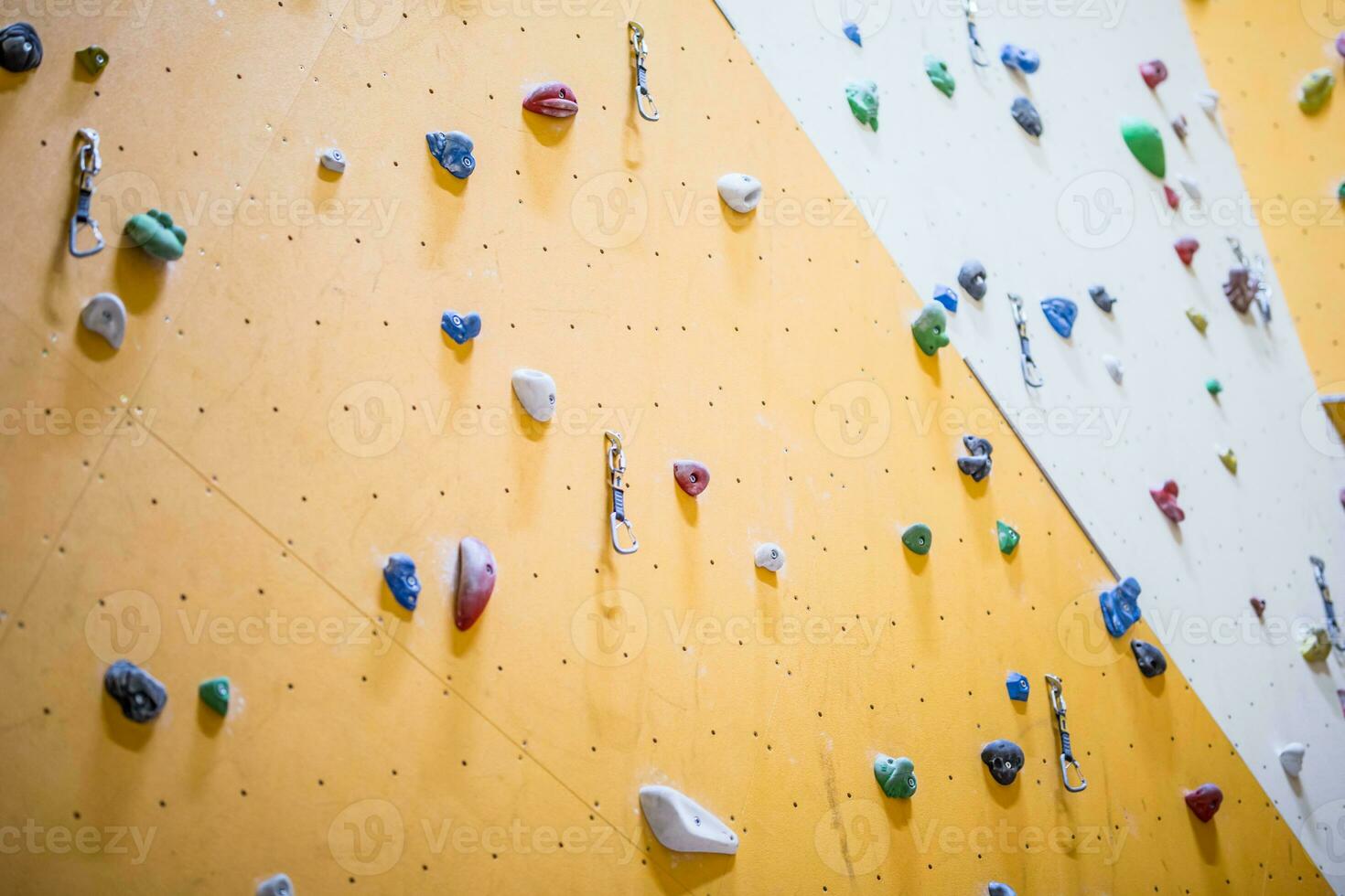 Climbing Wall. Climbing wall with colorful rocks photo