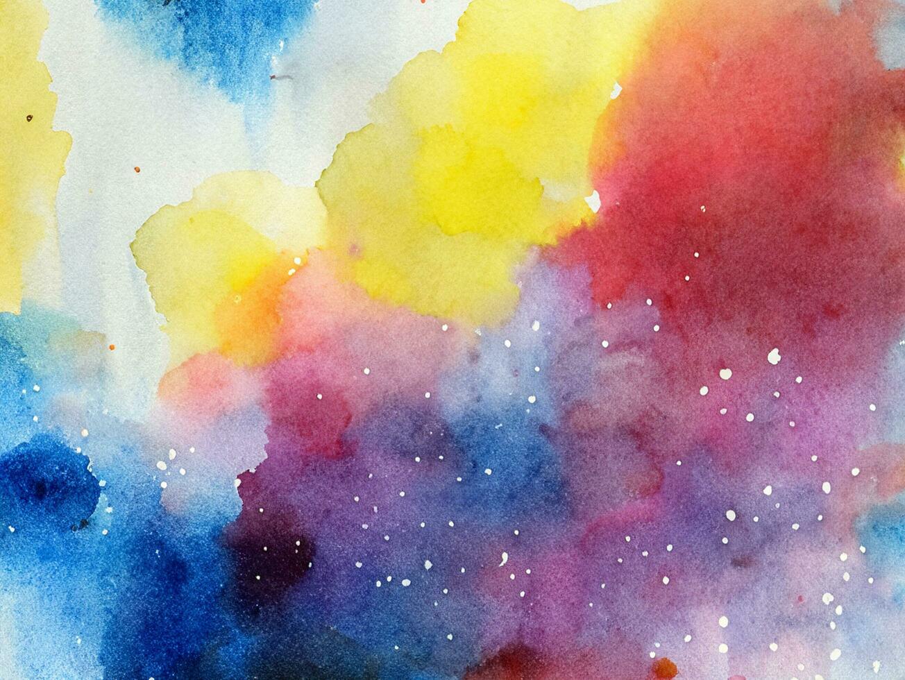 Abstract colorful watercolor background photo