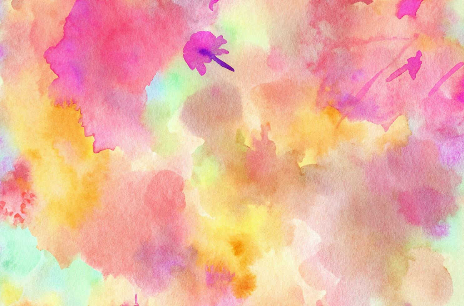 Abstract colorful watercolor for background photo