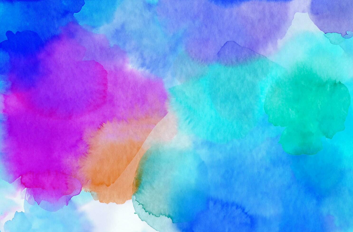 Abstract colorful watercolor for background photo