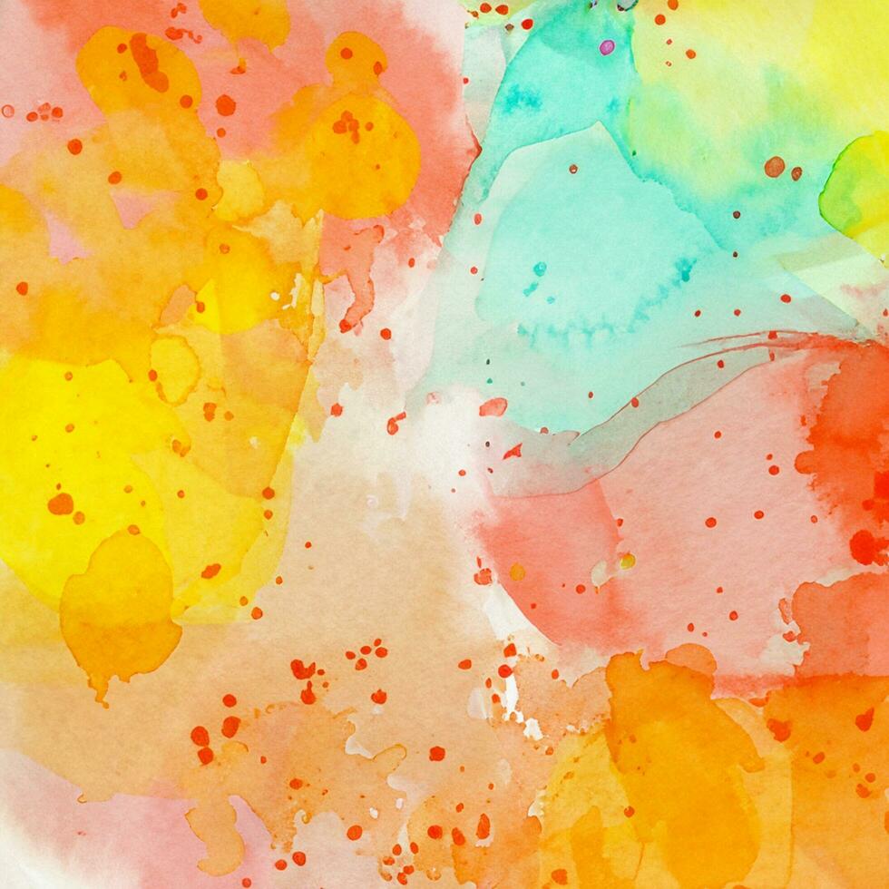 Abstract colorful watercolor for background photo