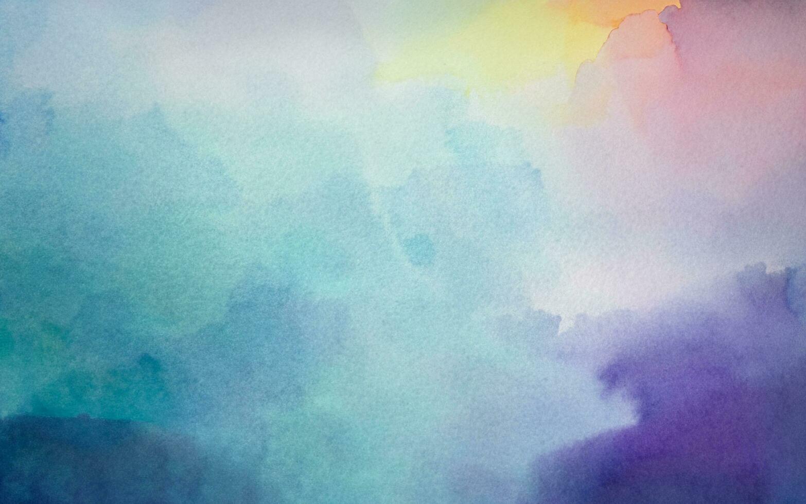 Abstract colorful watercolor for background photo