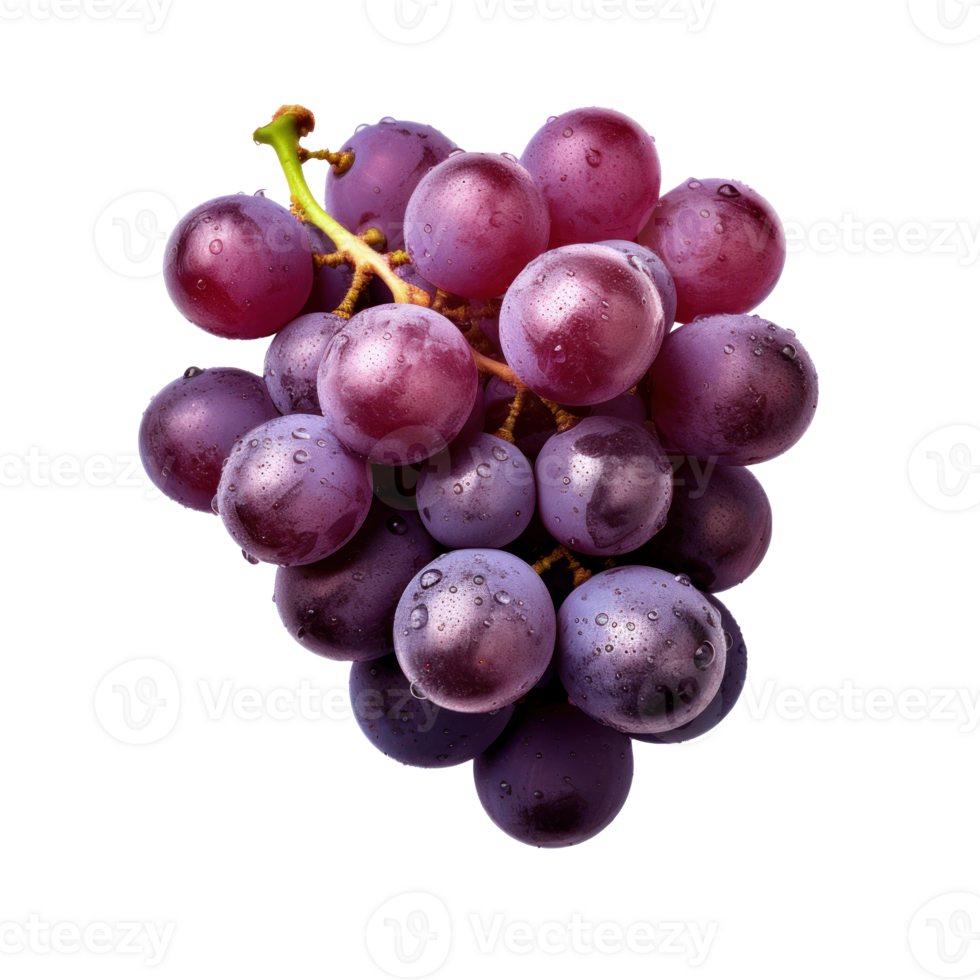 Fresh grapes isolated  on transpatenr background png