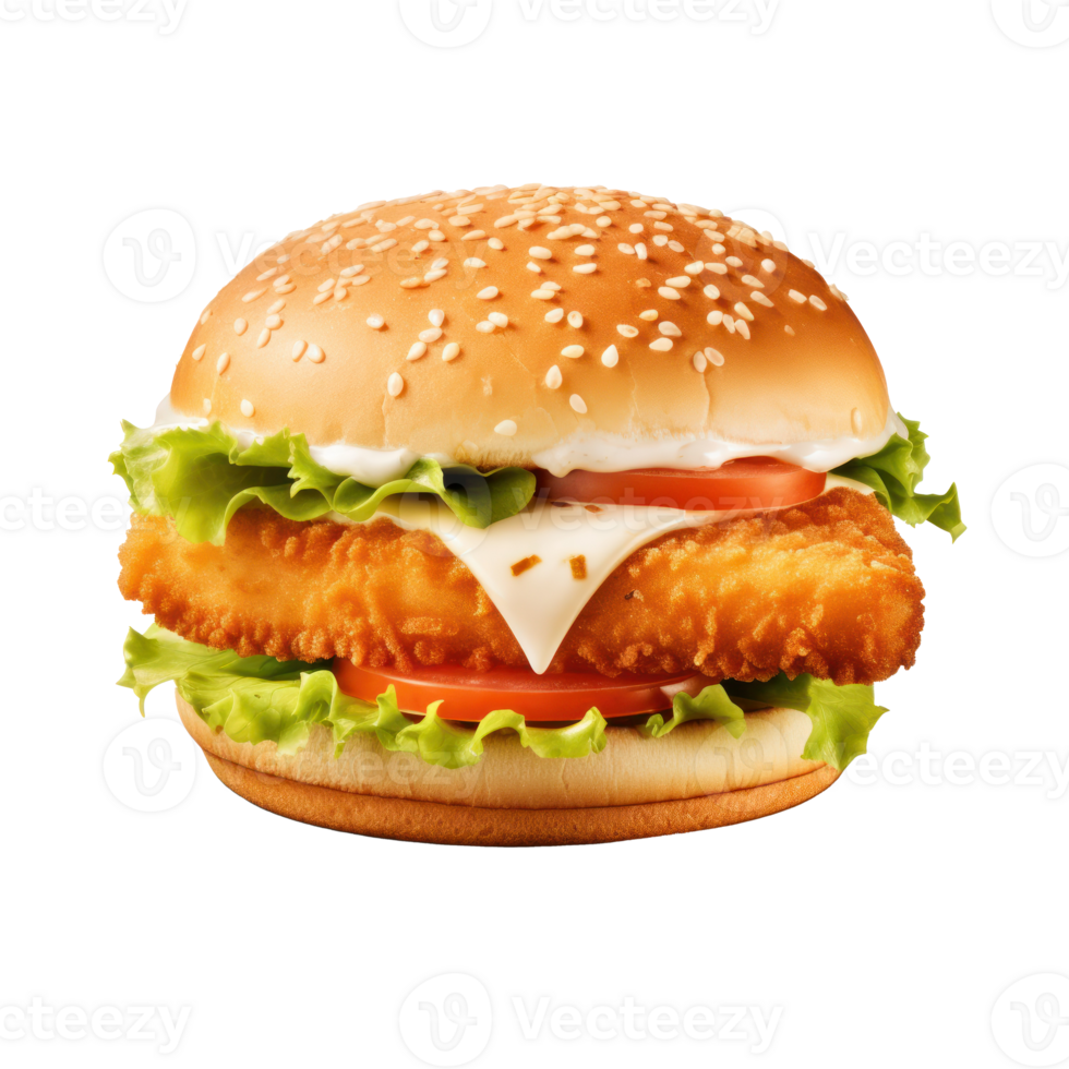 Fresh fishburger isolated png