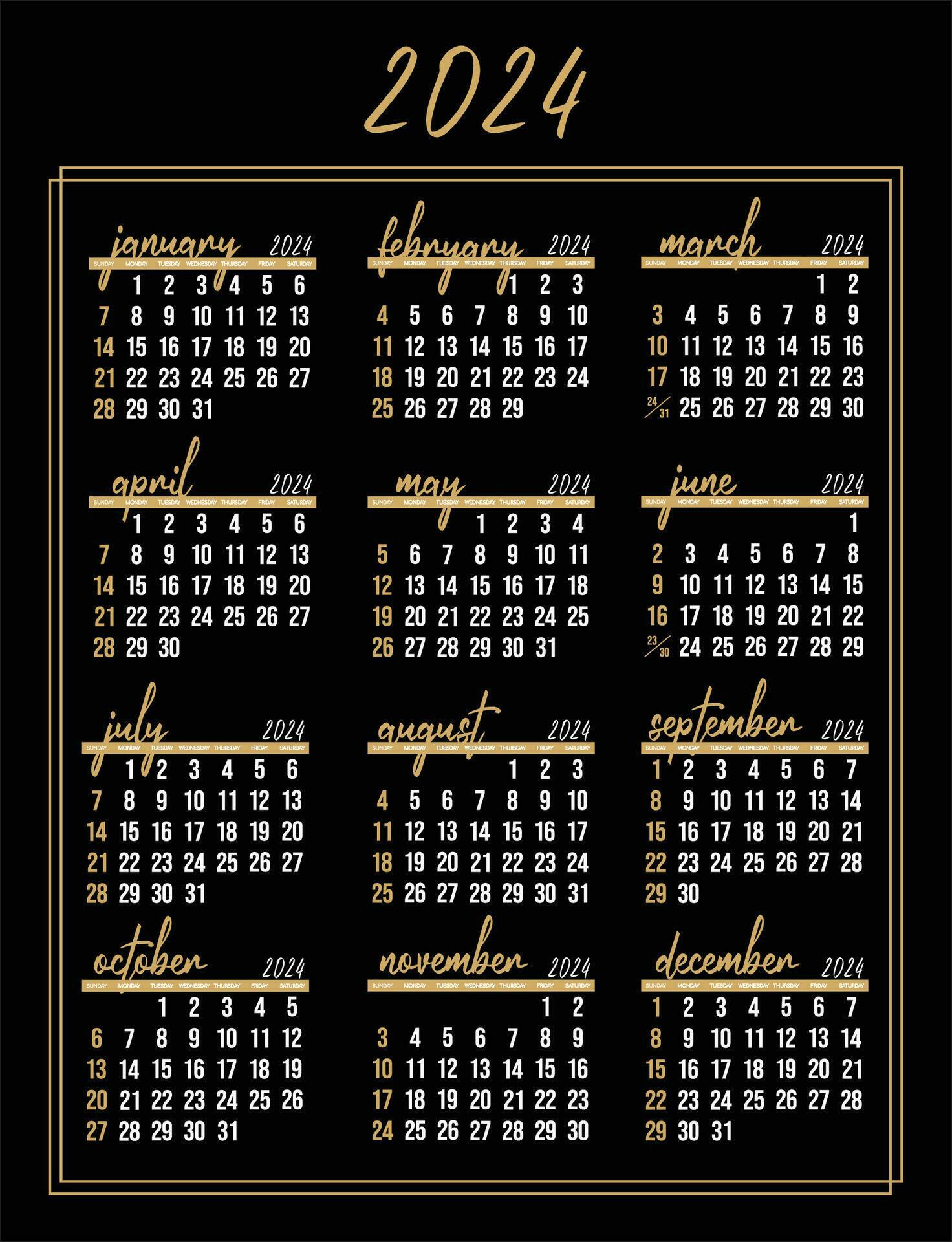 Calendar 2025 All months National Holidays. Calendar commemorative